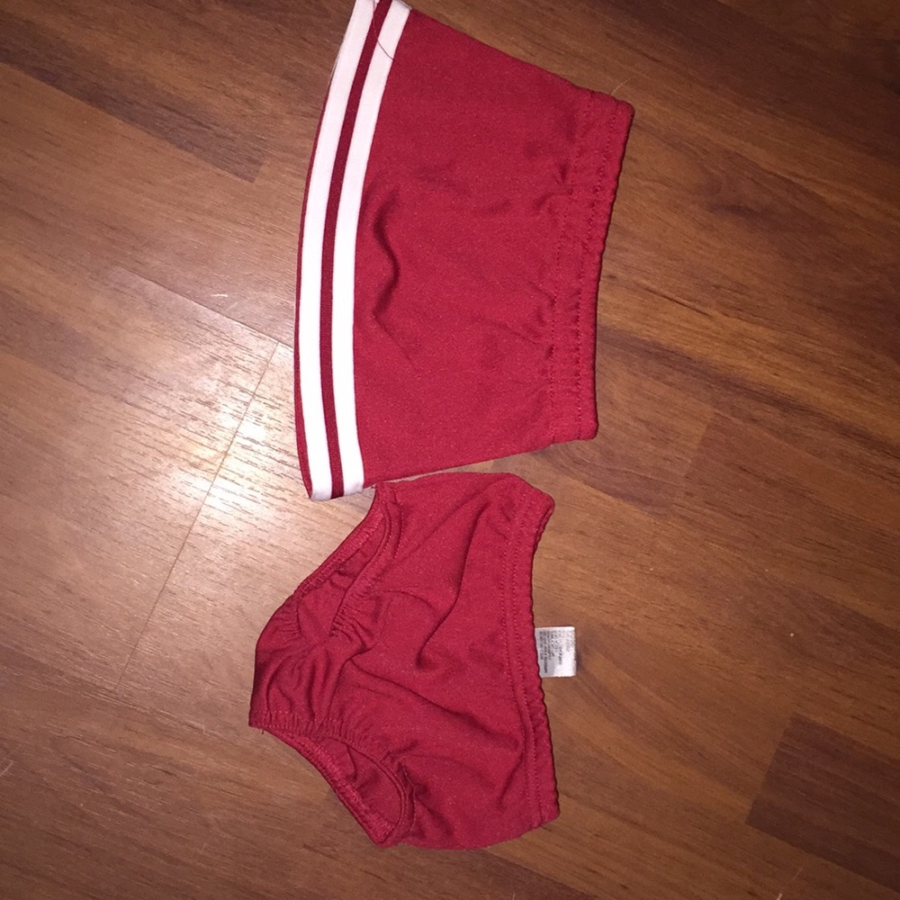 Cute baby cheer skirt and bloomers